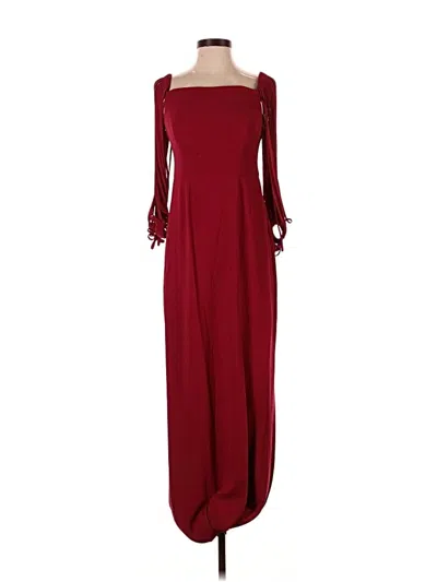 Pre-owned Halston Heritage Casual Dress In Burgundy