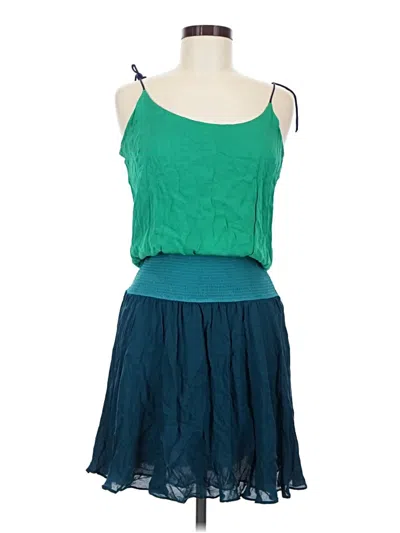 Pre-owned Halston Heritage Casual Dress In Teal