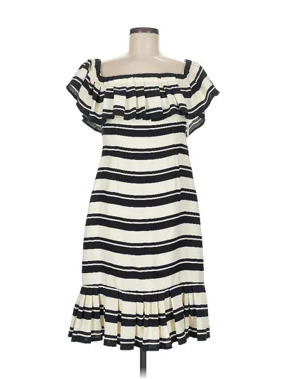 Pre-owned Halston Heritage Casual Dress In White