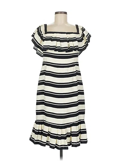 Pre-owned Halston Heritage Casual Dress In White