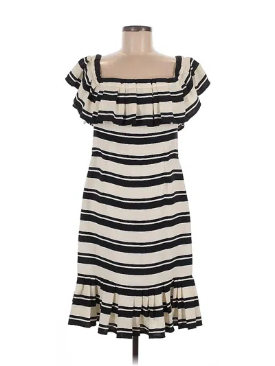 Pre-owned Halston Heritage Casual Dress In White