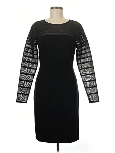 Pre-owned Halston Heritage Cocktail Dress In Black