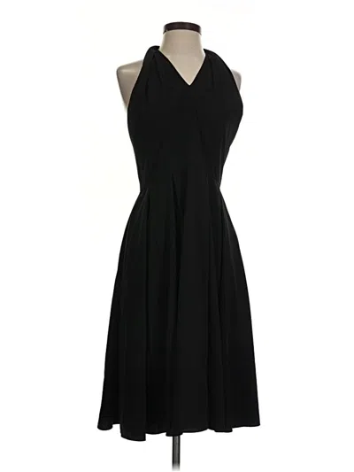 Pre-owned Halston Heritage Cocktail Dress In Black