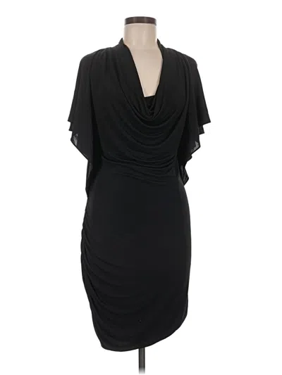 Pre-owned Halston Heritage Cocktail Dress In Black