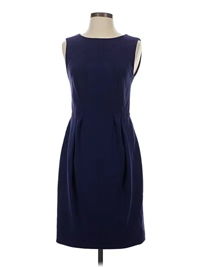 Pre-owned Halston Heritage Cocktail Dress In Blue