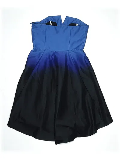 Pre-owned Halston Heritage Cocktail Dress In Blue
