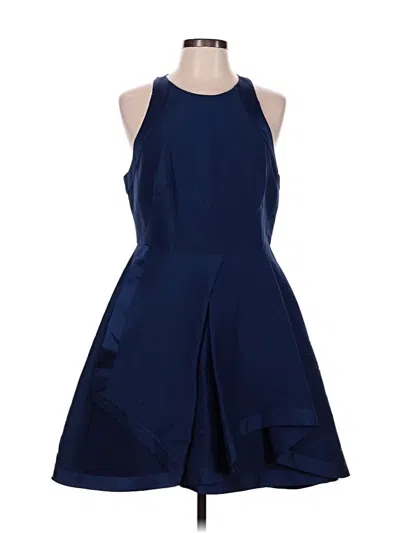 Pre-owned Halston Heritage Cocktail Dress In Blue