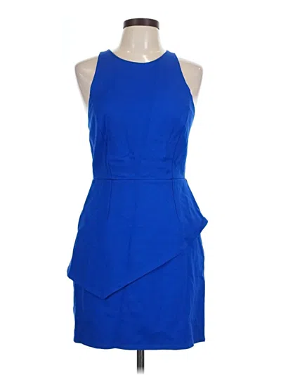 Pre-owned Halston Heritage Cocktail Dress In Blue