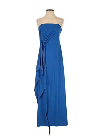 Pre-owned Halston Heritage Cocktail Dress In Blue
