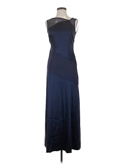 Pre-owned Halston Heritage Cocktail Dress In Blue