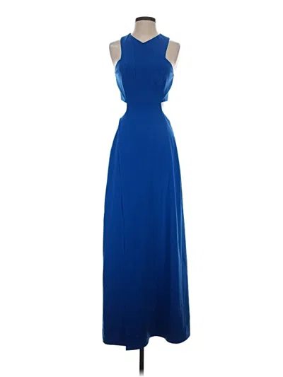 Pre-owned Halston Heritage Cocktail Dress In Blue