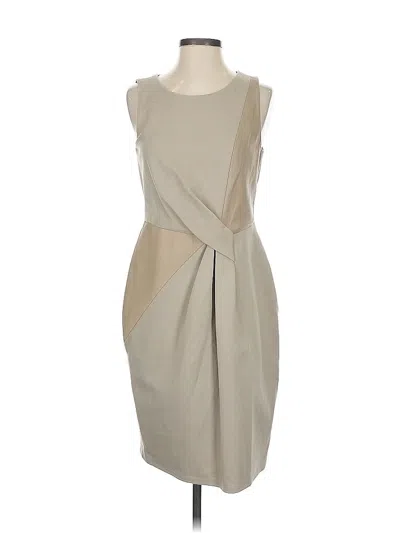 Pre-owned Halston Heritage Cocktail Dress In Brown