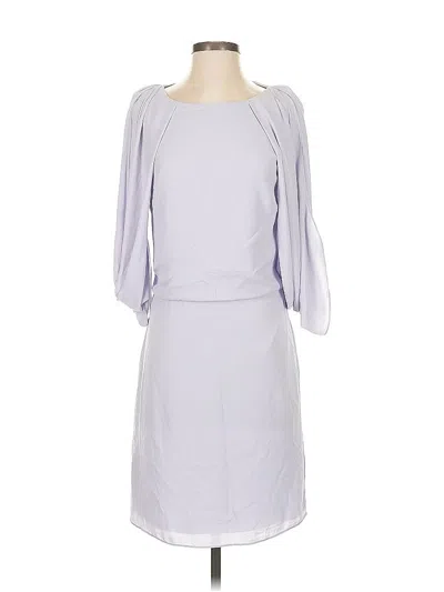 Pre-owned Halston Heritage Cocktail Dress In Gray