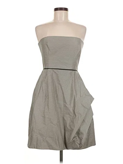 Pre-owned Halston Heritage Cocktail Dress In Gray
