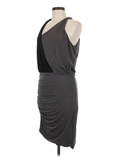 Pre-owned Halston Heritage Cocktail Dress In Gray