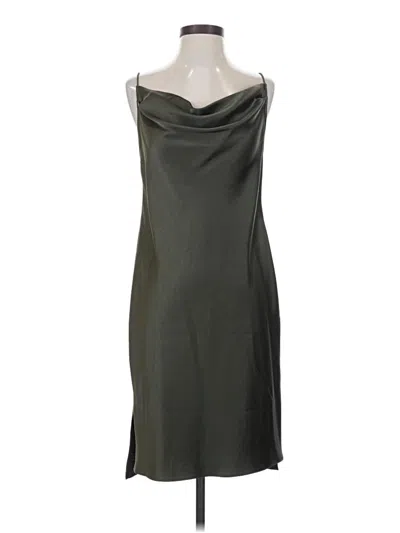 Pre-owned Halston Heritage Cocktail Dress In Gray
