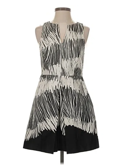 Pre-owned Halston Heritage Cocktail Dress In Gray