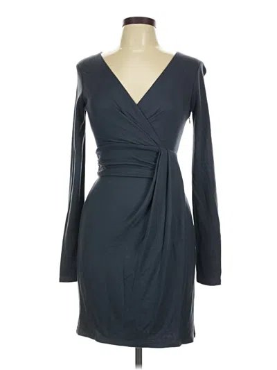 Pre-owned Halston Heritage Cocktail Dress In Gray