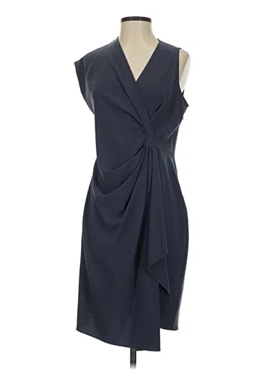 Pre-owned Halston Heritage Cocktail Dress In Gray