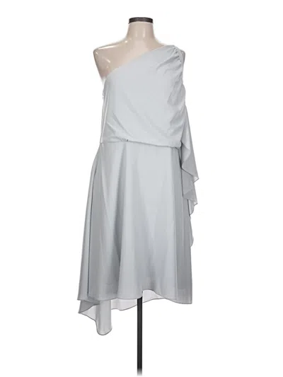 Pre-owned Halston Heritage Cocktail Dress In Gray
