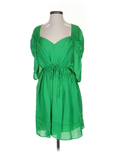 Pre-owned Halston Heritage Cocktail Dress In Green