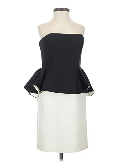 Pre-owned Halston Heritage Cocktail Dress In Ivory
