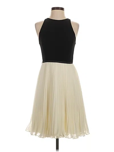 Pre-owned Halston Heritage Cocktail Dress In Ivory