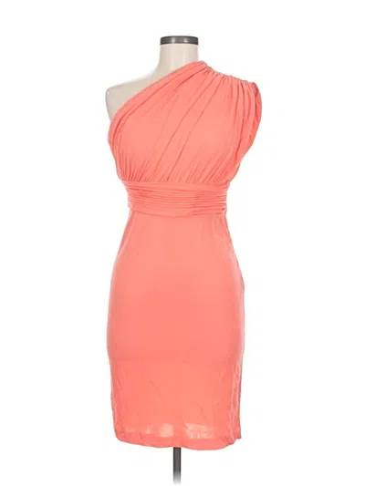 Pre-owned Halston Heritage Cocktail Dress In Orange