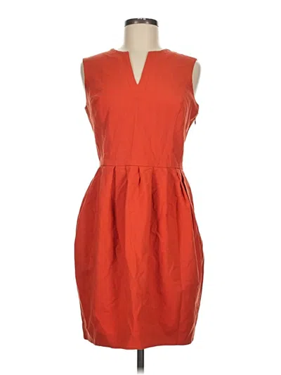 Pre-owned Halston Heritage Cocktail Dress In Orange