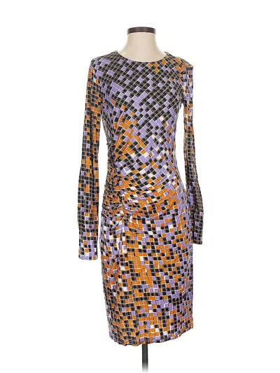 Pre-owned Halston Heritage Cocktail Dress In Purple