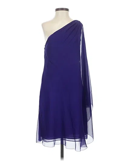 Pre-owned Halston Heritage Cocktail Dress In Purple