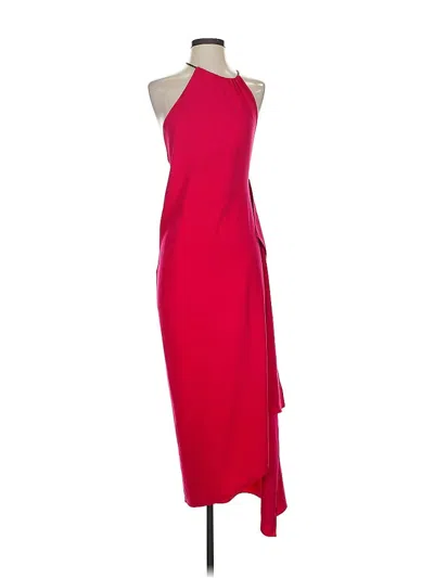 Pre-owned Halston Heritage Cocktail Dress In Red