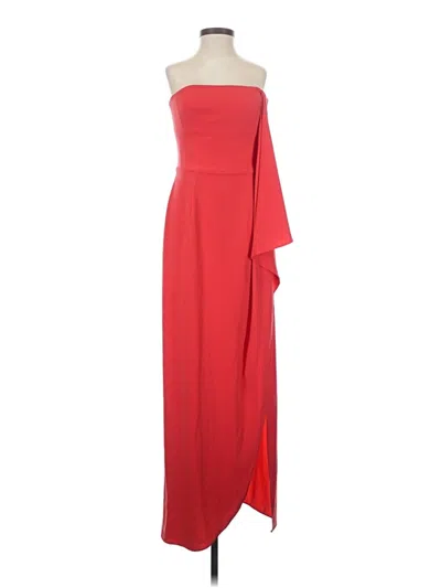 Pre-owned Halston Heritage Cocktail Dress In Red