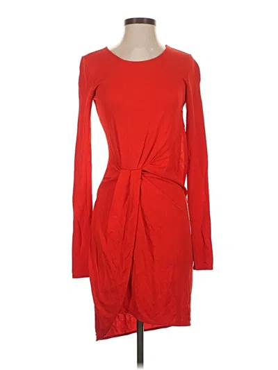 Pre-owned Halston Heritage Cocktail Dress In Red