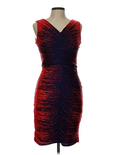Pre-owned Halston Heritage Cocktail Dress In Red