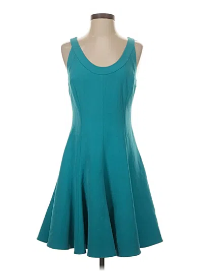 Pre-owned Halston Heritage Cocktail Dress In Teal