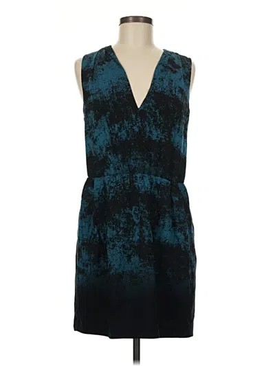 Pre-owned Halston Heritage Cocktail Dress In Teal