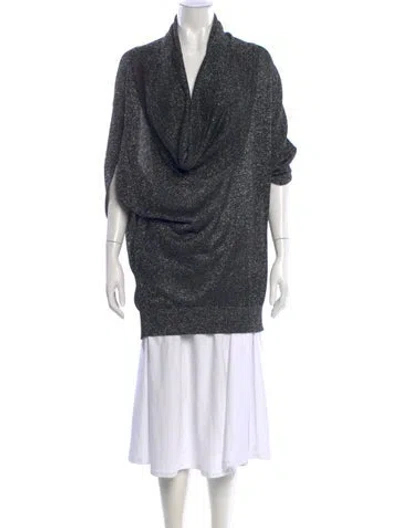 Pre-owned Halston Heritage Cowl Neck Sweater In Multi