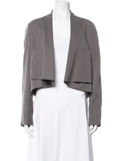 Pre-owned Halston Heritage Jacket In Grey