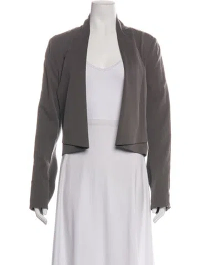 Pre-owned Halston Heritage Jacket In Grey