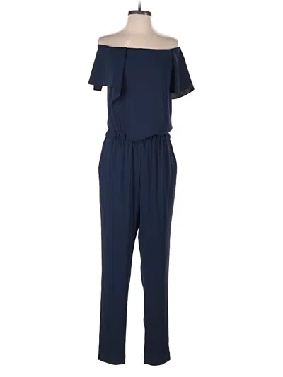 Pre-owned Halston Heritage Jumpsuit In Blue