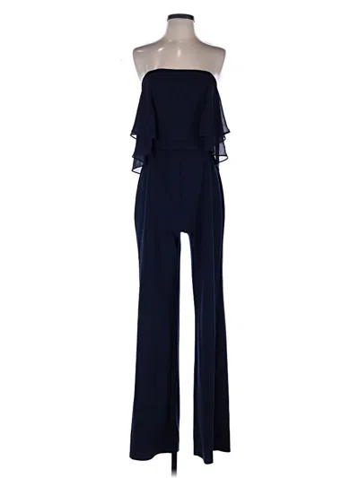 Pre-owned Halston Heritage Jumpsuit In Blue