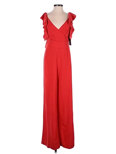 Pre-owned Halston Heritage Jumpsuit In Red
