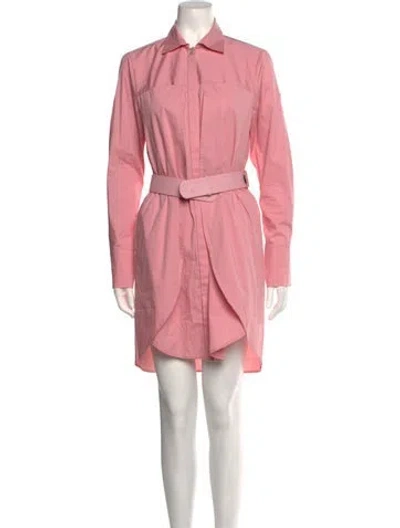 Pre-owned Halston Heritage Knee-length Dress In Pink