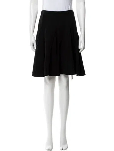 Pre-owned Halston Heritage Knee-length Skirt In Black