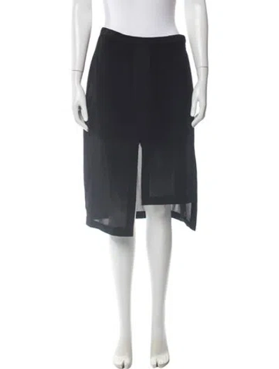 Pre-owned Halston Heritage Knee-length Skirt In Black
