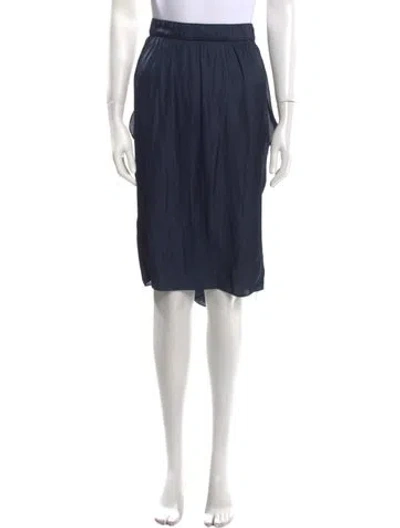 Pre-owned Halston Heritage Knee-length Skirt In Blue