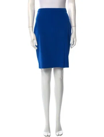 Pre-owned Halston Heritage Knee-length Skirt In Blue