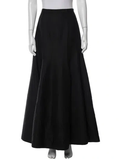 Pre-owned Halston Heritage Long Skirt In Black