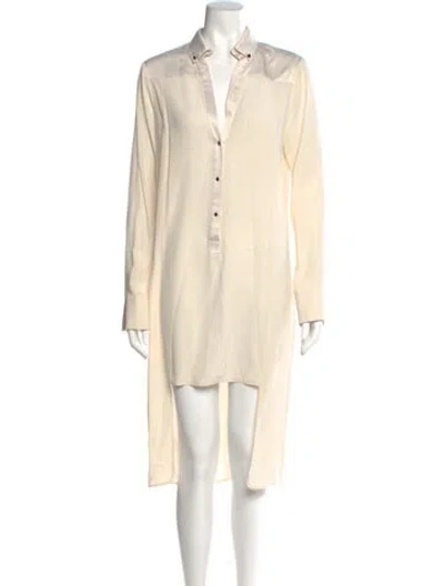 Pre-owned Halston Heritage Midi Length Dress In Neutral